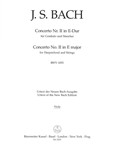 Concerto for Harpsichord and Strings Nr. 2 E major BWV 1053