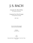 Concerto for Harpsichord and Strings Nr. 3 D major BWV 1054