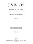 Concerto for Harpsichord, two Recorders and Strings Nr. 6 F major BWV 1057