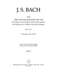 Alles mit Gott und nichts ohn' ihn for Soprano, Two Violins, Viola and Continuo BWV 1127 -First Edit