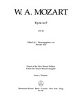 Kyrie F major K. 33