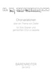 Chorvariationen uber ein Thema von Hugo Distler -"Nurnberger GroSes Gloria 1525"- (aus den Liturgisc