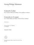 Concerto for Two Violins (Flute and Violin), Viola and Basso Continuo A major TWV 43:A4