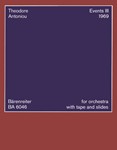 Events III (1969) -Musik fur Orchester, Tonband und Dia-Projektionen-