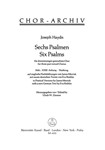 six Psalmen Hob XXIII:Anhang -to Poetical Versions with a new German Text-