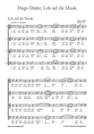 Lob auf die Musik fur vier- to sechsstimmigen Chor -funf Satze- (aus "Neues Chorliederbuch" op. 16 (