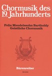 Geistliche Chormusik -Eine Auswahl von elf Satzen fur den gottesdienstlichen Gebrauch-