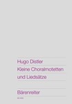 Kleine Choralmotetten und Liedsatze -10 Kompositionen aus den Jahren 1931 to 1937-
