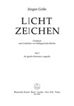 Lichtzeichen -Chorbuch nach Gedichten von Hildgard Jahn-Reinke, Tei 1. 15 Satze fur Frauen- oder M/a