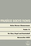 Psalm 13 "Herr, wie lange willst du mich so ganz verGessen" (1973) -Motette-