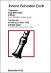 Triosonate fur zwei Blockfoten und Basso continuo B-Dur (original G-Dur) BWV 1039 (nach der Sonate f
