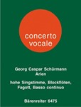 six Arien aus Opern des Barock fur hohe Singstimme, 1 oder 2 Altblockflote und Basso continuo -Arien