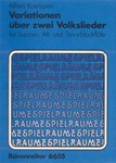 Variationen uber zwei Volkslieder fur 3 Blockfloten