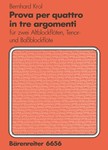 Prova per quattro in tre argomenti