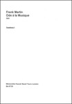 Ode à la Musique fur Bariton, vierstimmigen Mixed Choir, Trompete, zwei Horner, drei Posaunen, Klavi