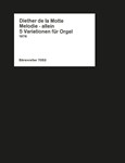 Melodie allein (1976) -funf Variationen zu einem eigenen Thema-