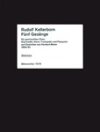 funf Gesange auf Gedichte von Herbert Meier fur Chor (Stimmen mehrfach geteilt) und Instrumente (198