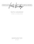 sechs Liebeslieder (1980) (nach Texten der Barockzeit fur Bariton und Cembalo (Klavier))