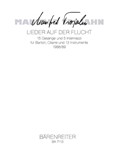 Lieder auf der Flucht (1988/1989) -15 Gesange und 5 Intermezzi fur Bariton, Gitarre und 13 Instrumen