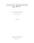 String Quartet Nr. 3 "Jagdquartett" (1983/1984)