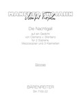 Die Nachtigall fur 2 Soprane, Mezzosopran und 3 Klarinetten (1984)