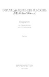 Epigramm fur Frauenstimme und 10 Instrumente (1989) -In memoriam Erich Fried (Die Zeit der Steine)-