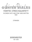 String Quartet Nr. 5 (1991) -in einem Satz und funf Abschnitten-