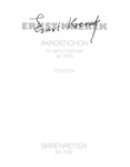 Akrostichon fur sechs Violoncelli op. 237a