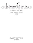 drei Stucke fur Violine solo (1993)