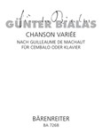 Chanson variee nach Guillaume de Machaut