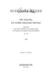 Mir traumte, ich musste Abschied nehmen op. 127 (1998) -Lamento mit einem Gedicht von Gunter Grass f
