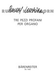 Tre pezzi profani per organo (1994/1995) -Capriccio - Invenzione a una Voce - fantasie-