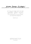 Im traum hab ich mit dir geredet - gottin - Kypris for mezzo-soprano solo and 4 instrumentalists (19