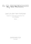 Lasst uns dem Herrn frohlocken -Motet for four-part choir and double bass-