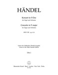 Concerto for Organ and Orchestra F major op. 4/4 HWV 292