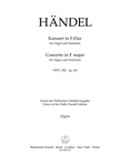 Concerto for Organ and Orchestra F major op. 4/4 HWV 292