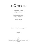 Concerto for Organ and Orchestra F major op. 4/4 HWV 292