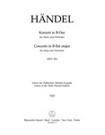Concerto for Harp and Orchestra B-flat major op. 4/6 HWV 294