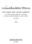 "Ihre Augen aber wurden aufgetan" fur Tenor, Bariton, Bass soli und Orgel (8. Satz aus dem Oratorium