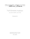 funf Moments musicaux fur two Violinen und Viola (1969)