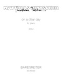 on a clear day for Piano (2004)