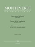 Lamento d' Arianna (Monodia) / Pianto della Madonna (Contrafactum) for Solo Voice and Basso continuo