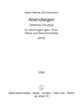Abendsegen for four-Part Mixed Choir, Oboe and String Orchestra (2012)