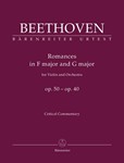Romances in F major and G major for Violin and Orchestra op. 50, 40