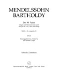 Psalm 98 "Sing to the Lord a new-made Song" op. posth. 91 MWV A 23