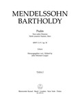 Psalm "Non noto Domine" / "Nicht unserm Namen, Herr" op. 31 MWV A 9