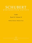 Lieder, Volume 10 for Medium Voice