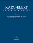 Lieder for high and medium voice and piano