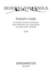 dreizehn Lieder fur mittlere Stimme und Klavier (2007) (nach Postkarten von Jurek Becker an seinen S