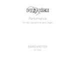 Performance fur Alt-Saxophon und Orgel